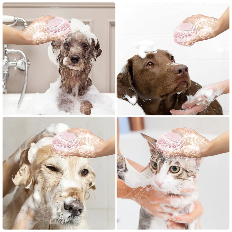 Escova TherapyBrush™ de Banho com Massagem | Para Cachorro e Gato